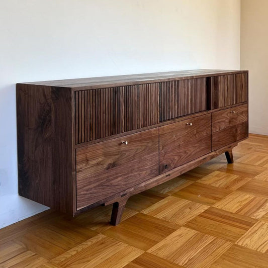 Brevyn Walnut Wood Cabinet & Sideboard