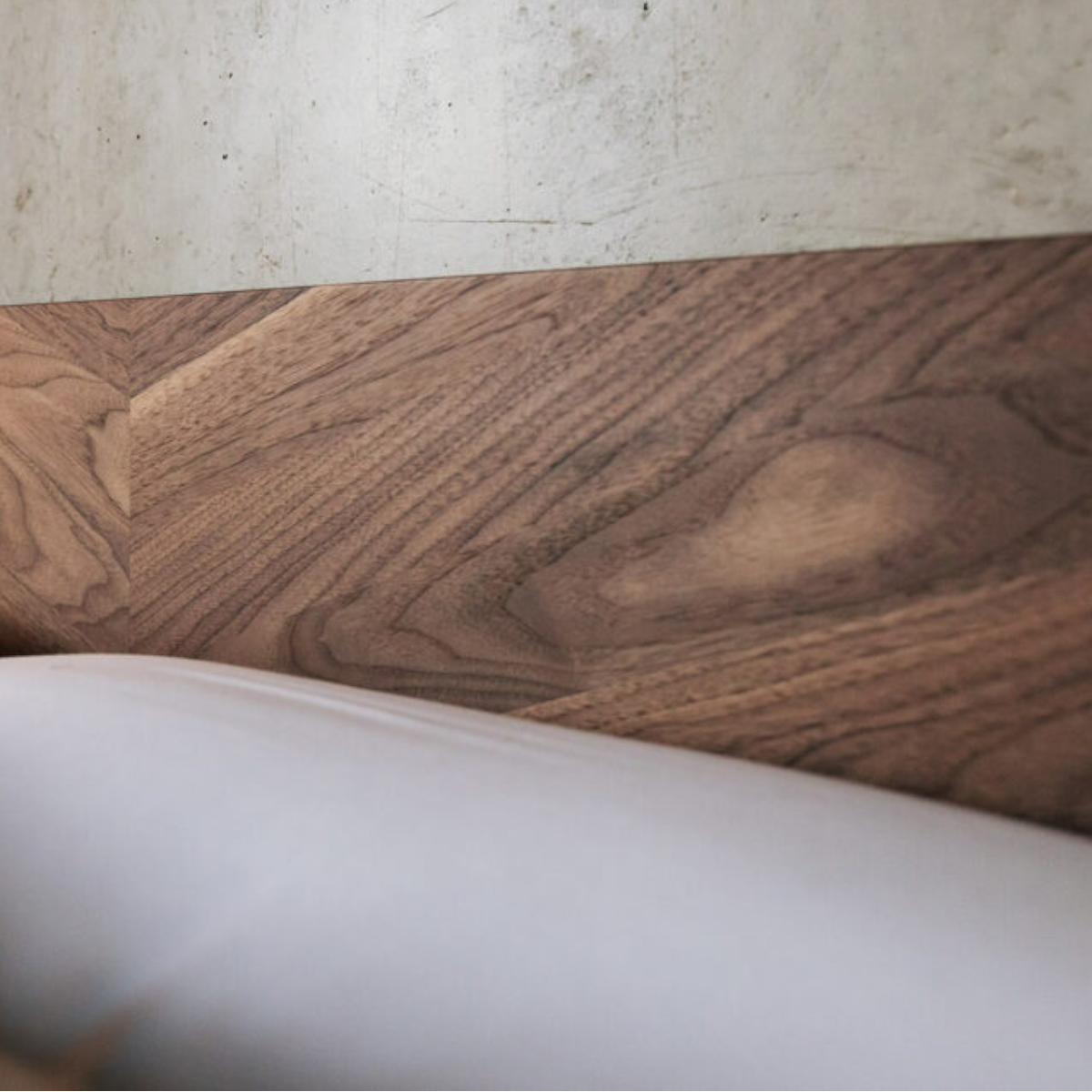 Bricen Walnut Wood Bed