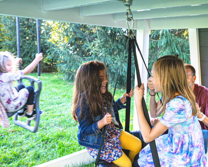 Bright Star Vinyl Swing Set
