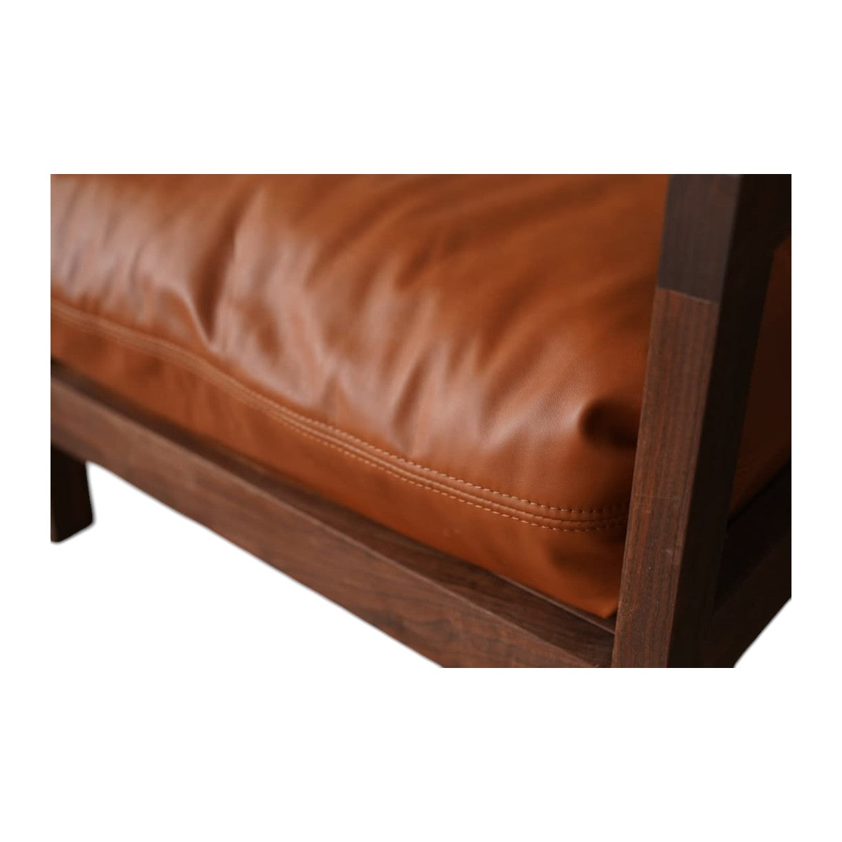 Calvine Walnut Wood Arm Chair