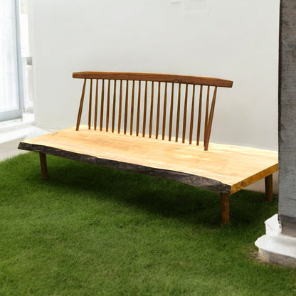Can Walnut Wood Bench