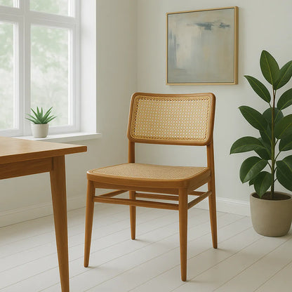 Cane Back Dining Chair Style Perfecting Light-Filled Interiors