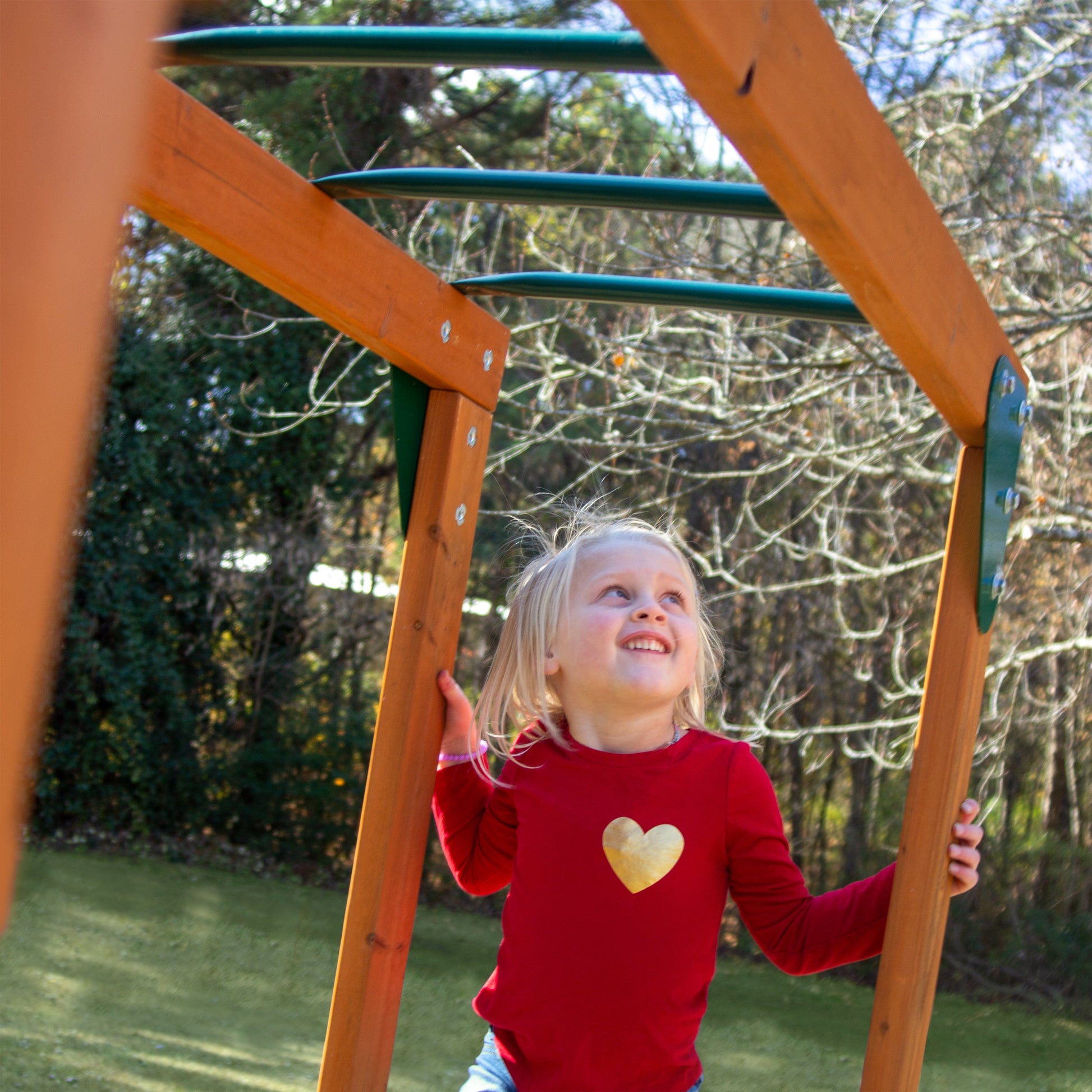 MazonvintagePlaysets Outing With Monkey Bars Swing Set
