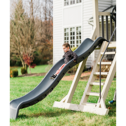 Comet Vinyl Swing Set with Monkey Bars