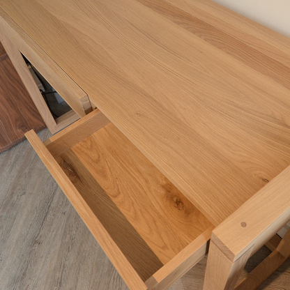 Earleen Oak Wood Console Table