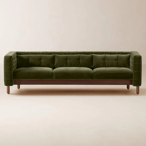 Edric Teak Wood 3 Seater Sofa