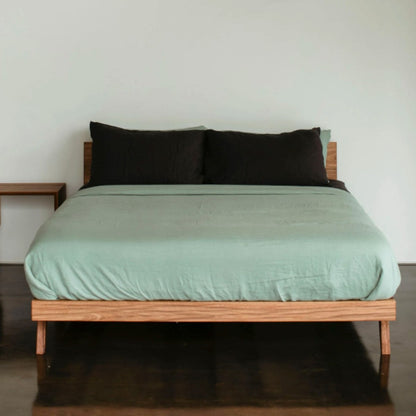 Eleri Walnut Wood Bed