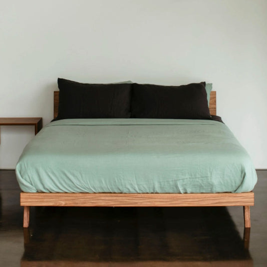 Eleri Walnut Wood Bed