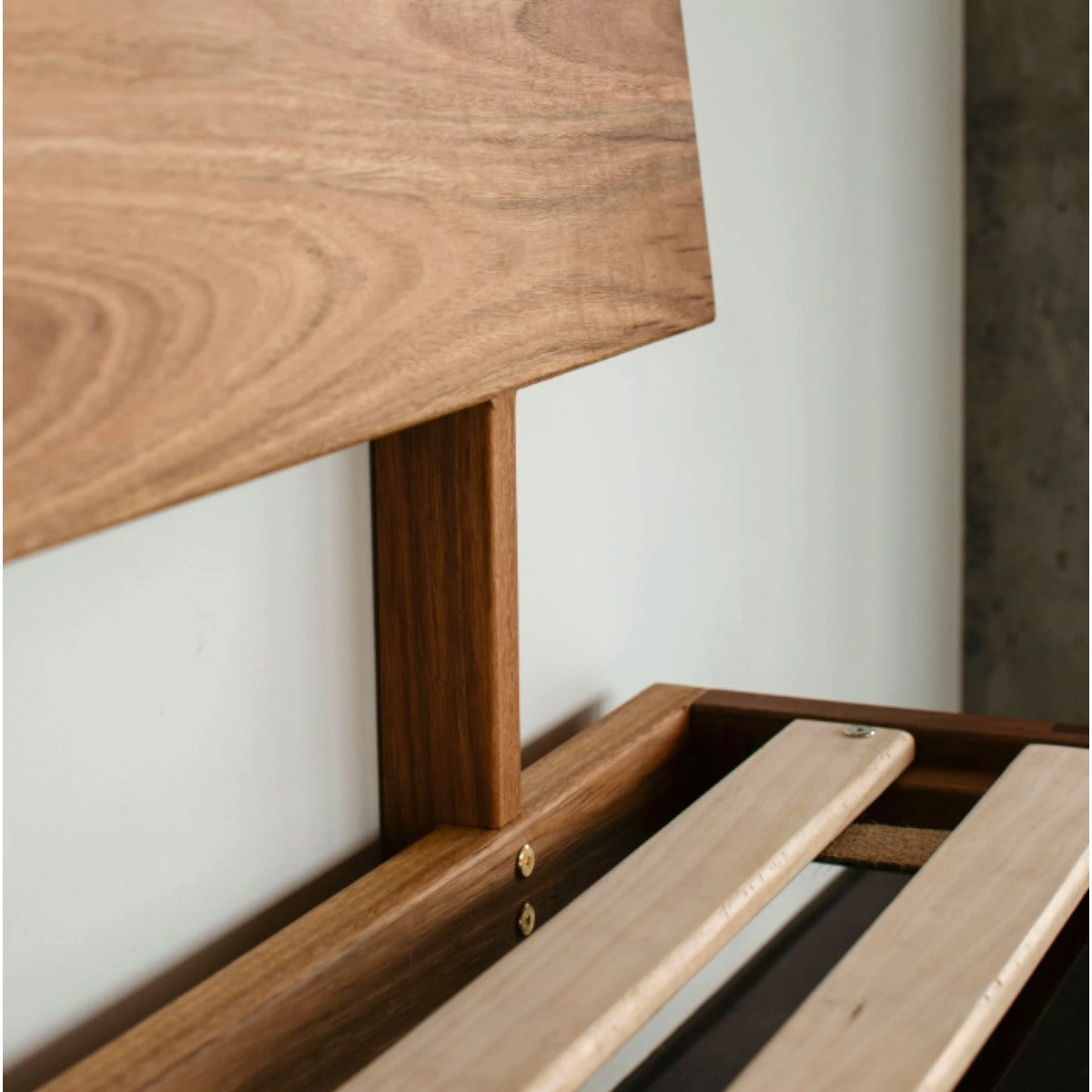 Eleri Walnut Wood Bed