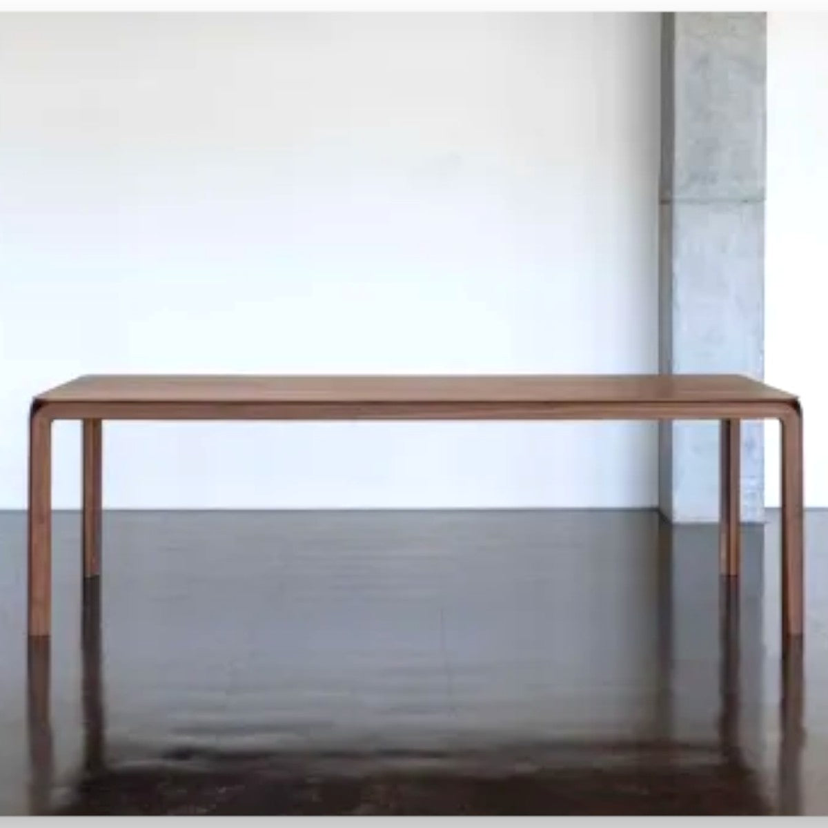 Elettra Walnut Wood 6 Seater Dining Table