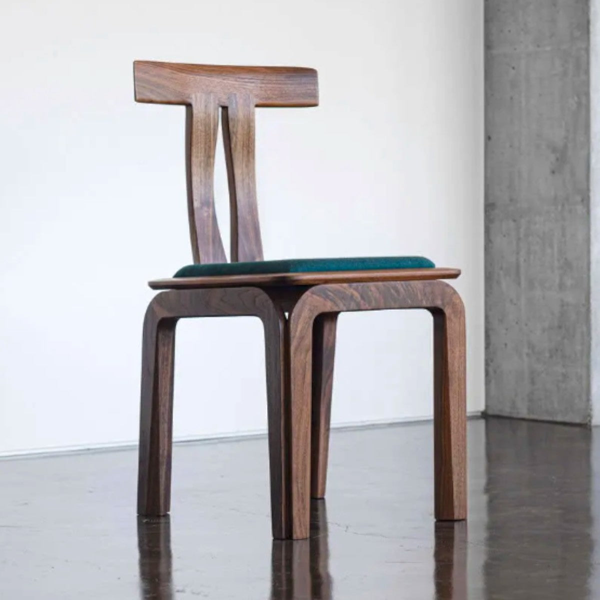 Elettra Walnut Wood Dining Chair