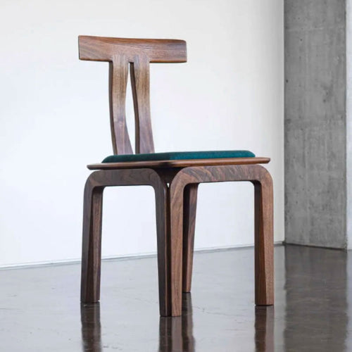 Elettra Walnut Wood Dining Chair