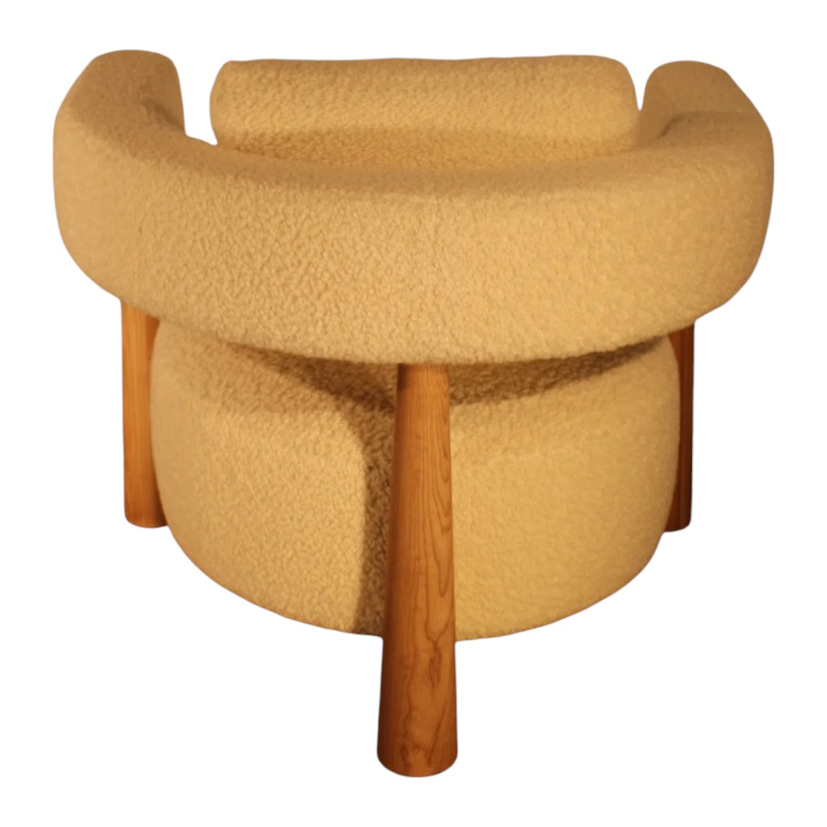 Eleven Oak Wood & Boucle 3+1+1 Sofa