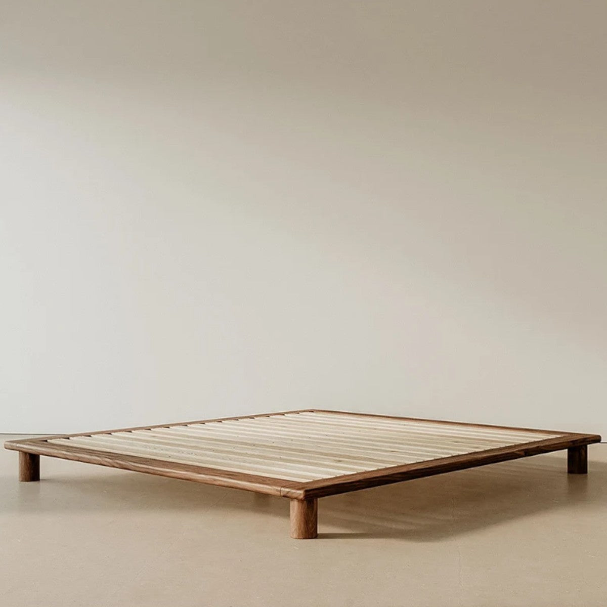 Elida Walnut Wood Bed