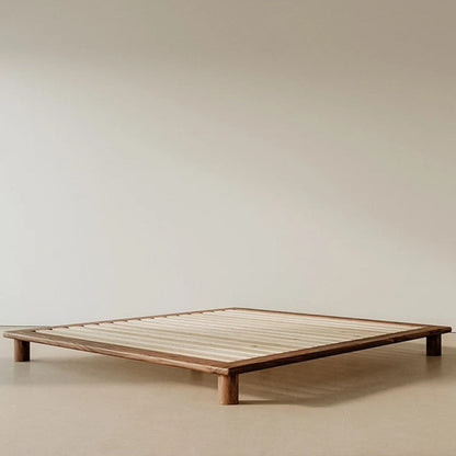 Elida Walnut Wood Bed
