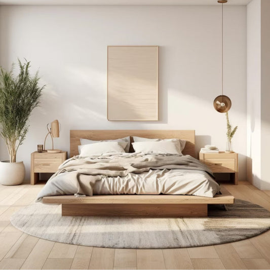Elie Oak Wood Bed