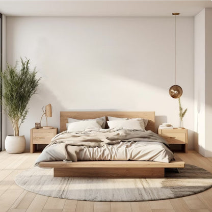 Elie Oak Wood Bed
