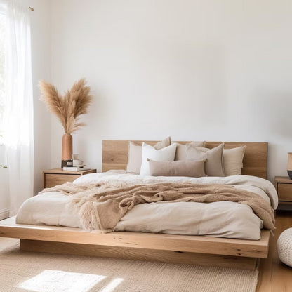 Elie Oak Wood Bed