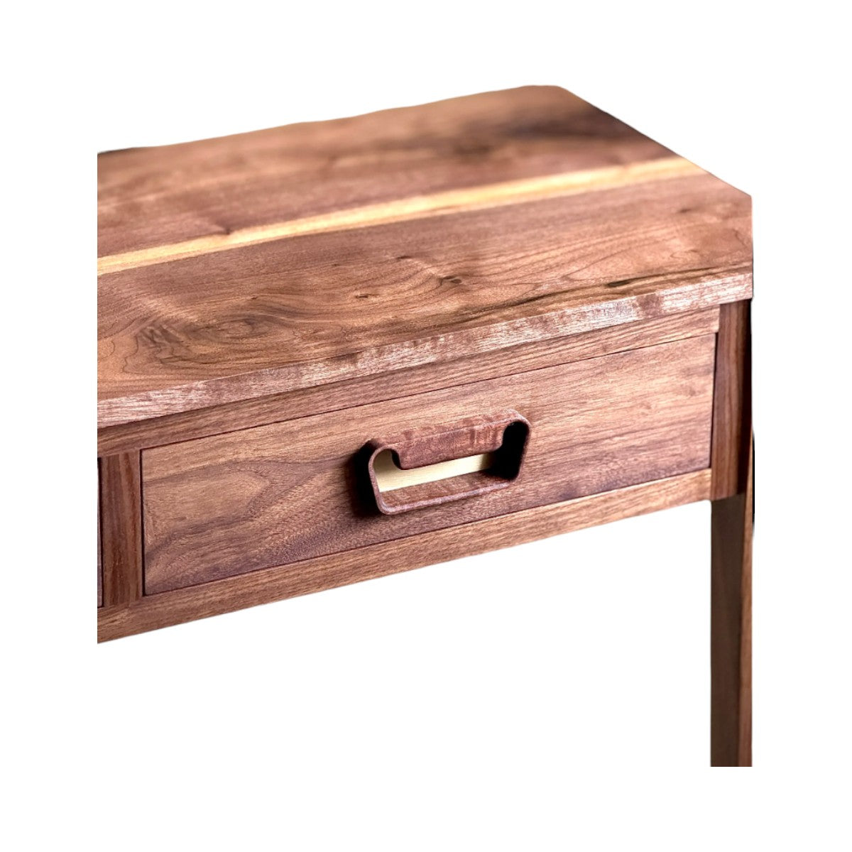 Evers Walnut Wood Console Table