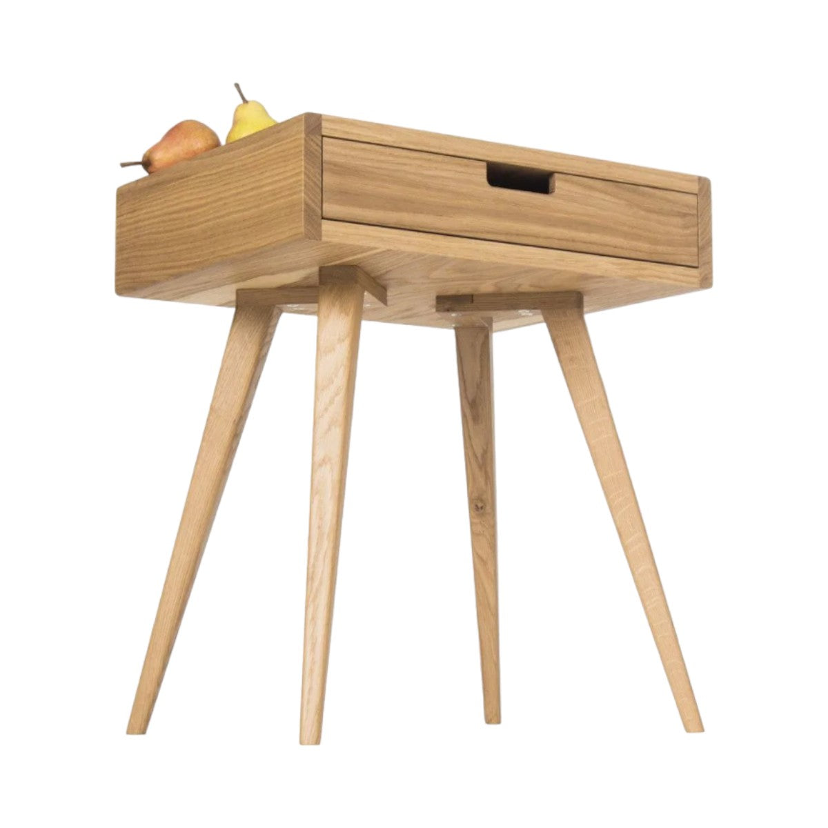 Evert Oak Wood Bedside