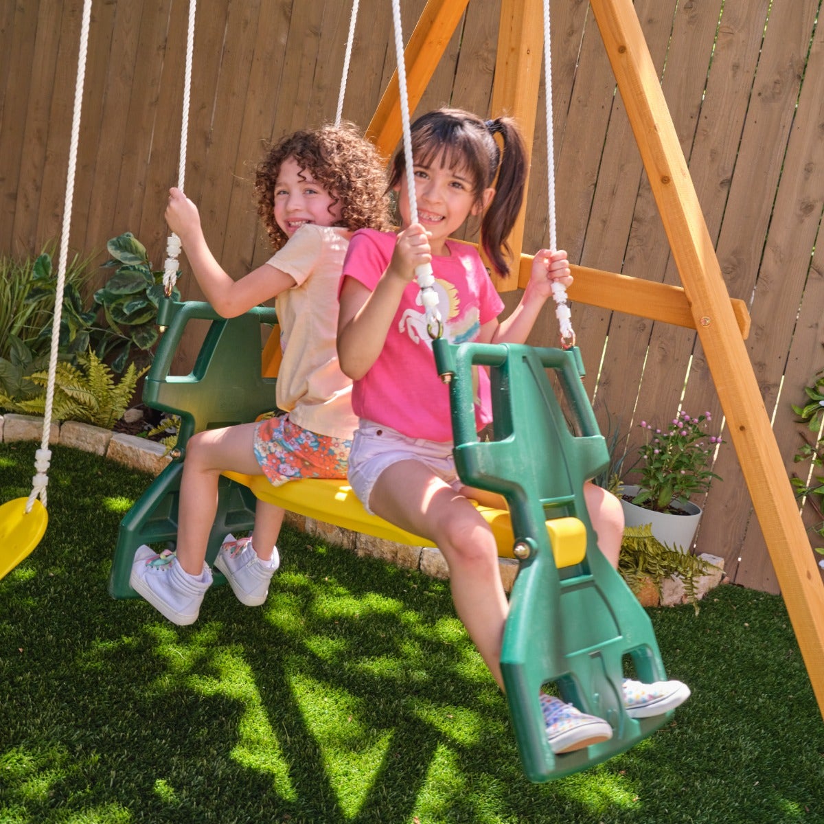 Bear Cave Lodge Swing Set - Installation Available