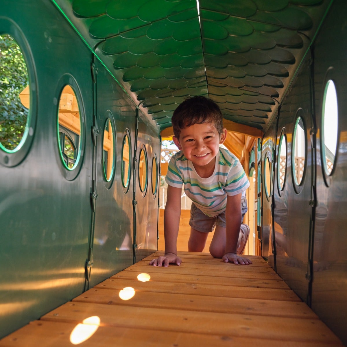 Bear Cave Lodge Swing Set - Installation Available