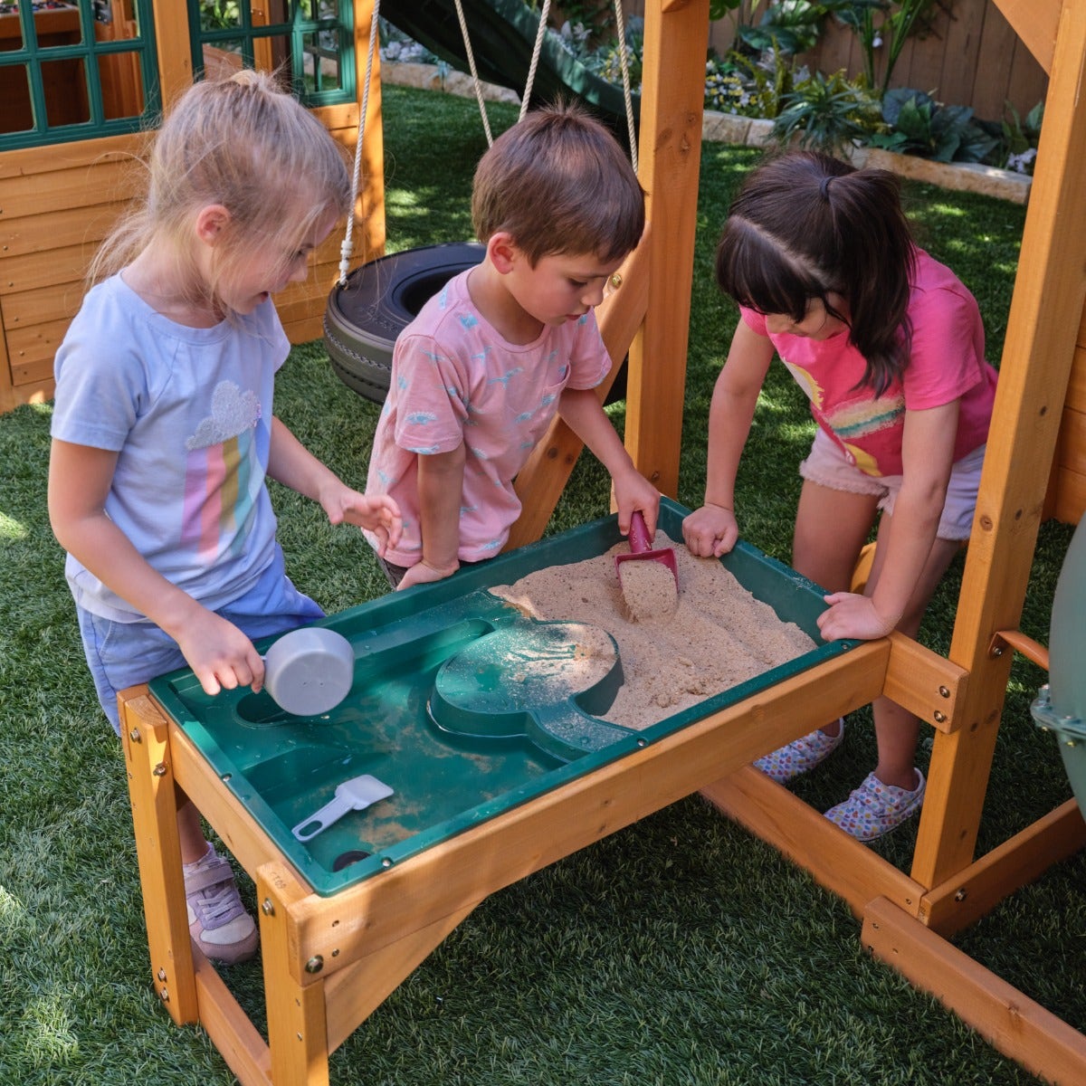 Bear Cave Lodge Swing Set - Installation Available