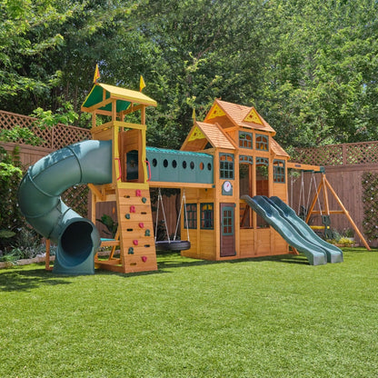 Bear Cave Lodge Swing Set - Installation Available