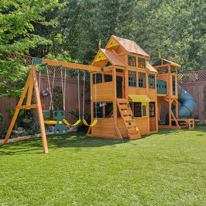 Bear Cave Lodge Swing Set - Installation Available