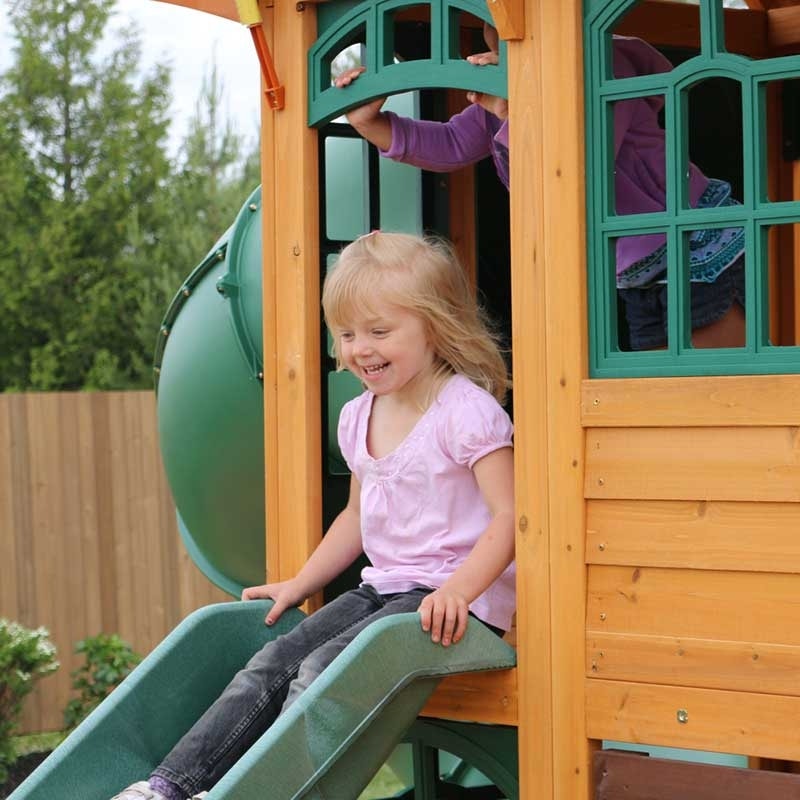 Charleston Lodge Wooden Swing Set / Playset