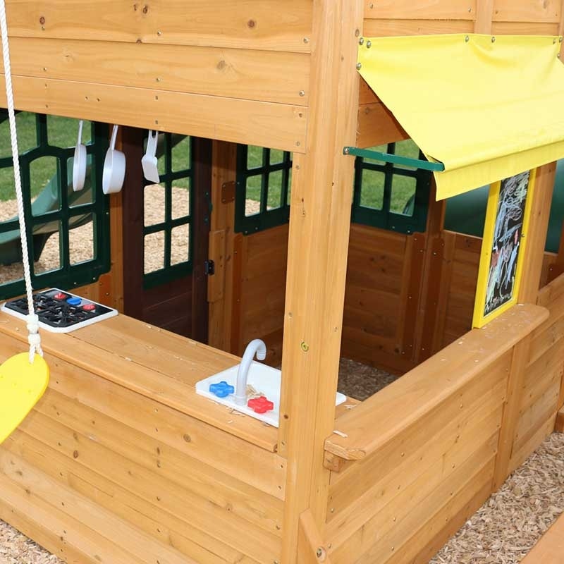 Charleston Lodge Wooden Swing Set / Playset