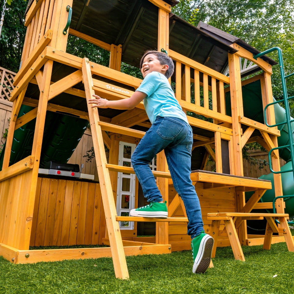 Adventure Bend Swing Set - Installation Available