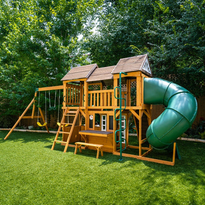 Adventure Bend Swing Set - Installation Available