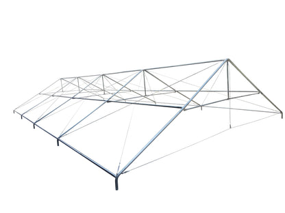 Mazonvintage Canopies 40'x20' PVC Marquee Fire Retardant Party Tent Wedding Canopy Gazebo with Steel Frame, Removable Side Window Walls and Clear End Panels - White