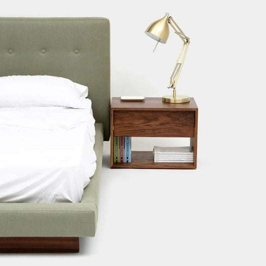 Fabiana Walnut Wood Bedside