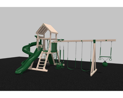 Galaxy Explorer Vinyl Swing Set