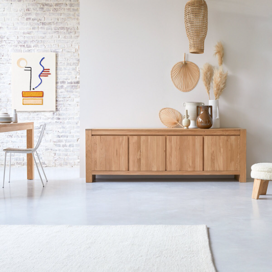 Halen Oak Wood Cabinet & Sideboard