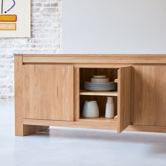 Halen Oak Wood Cabinet & Sideboard