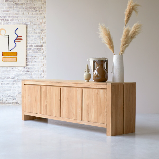 Halen Oak Wood Cabinet & Sideboard