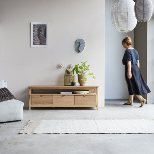 Haley Oak Wood Cabinet & Sideboard