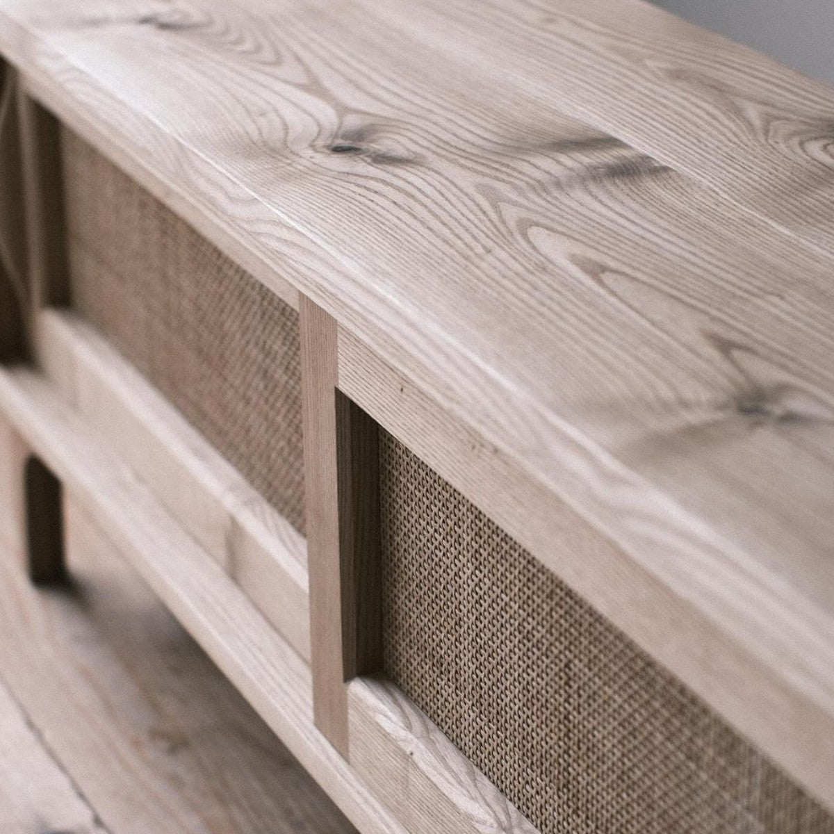Haley Oak Wood TV Unit
