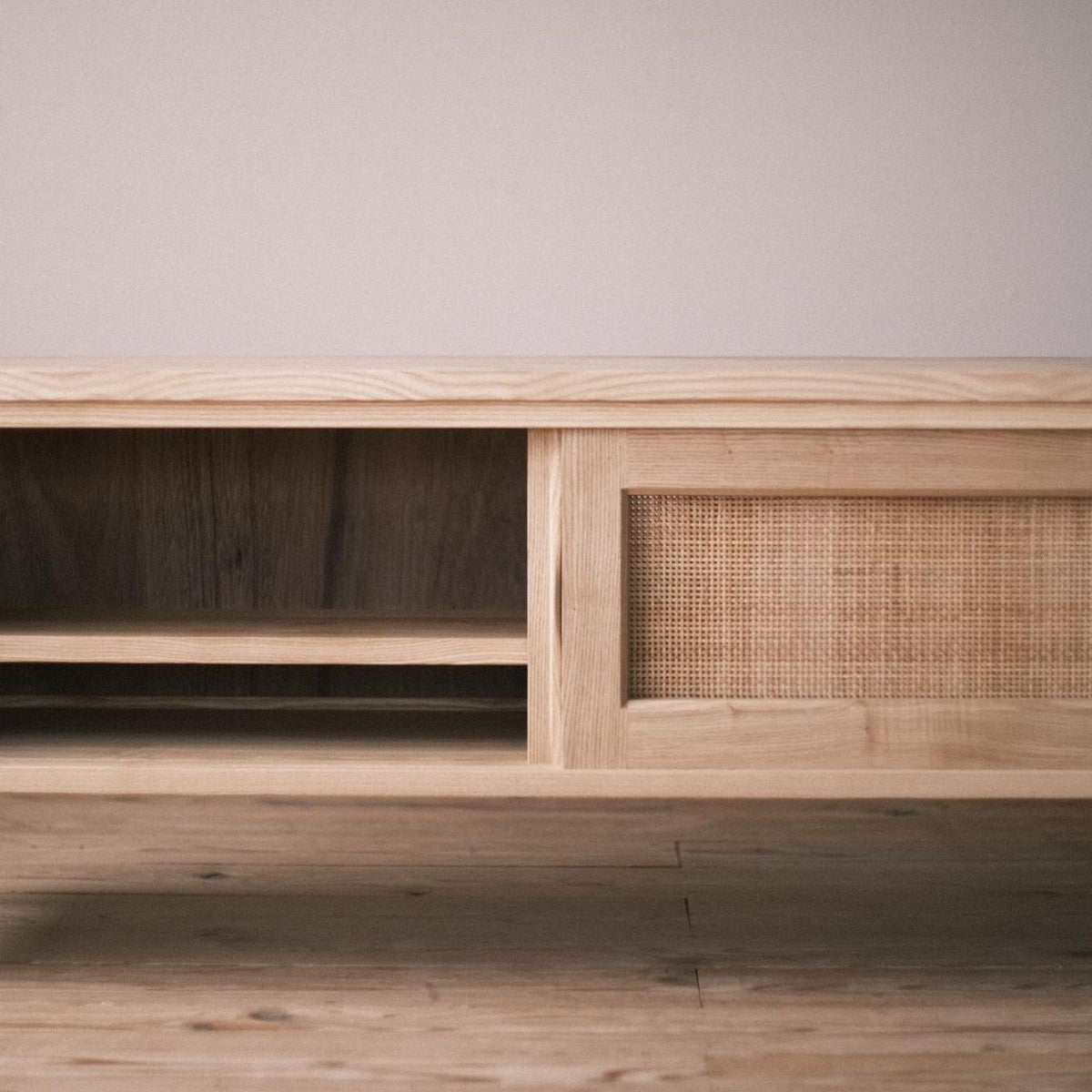 Haley Oak Wood TV Unit