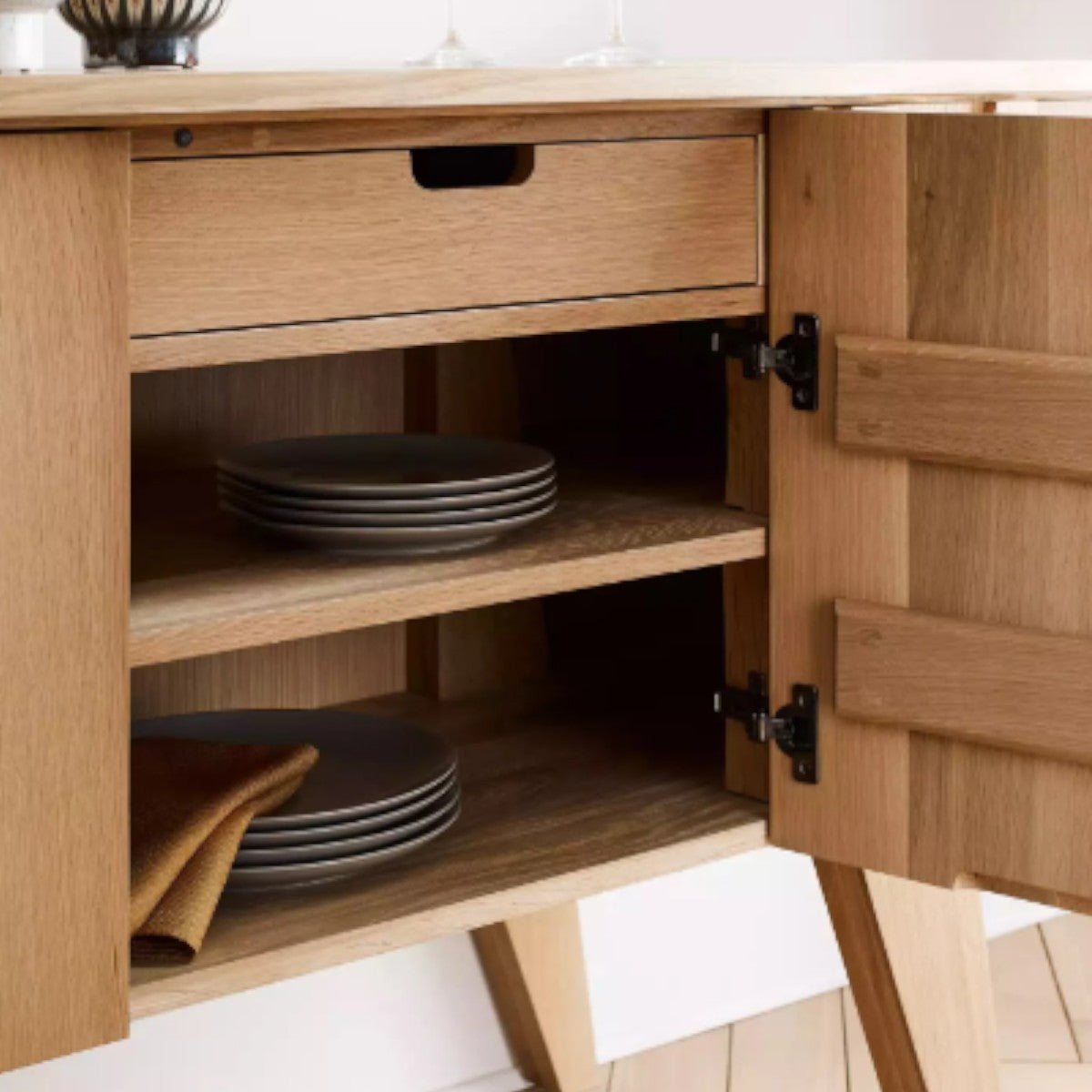 Halia Oak Wood Cabinet & Sideboard