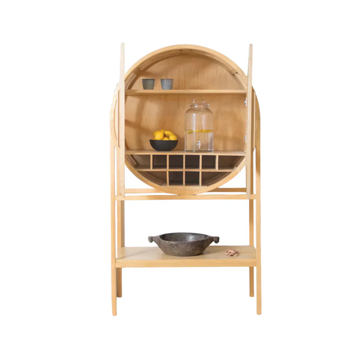 Hana Teak Wood Bar Cabinet