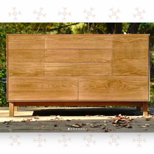 Helsa Oak Wood Chest Of Drawers