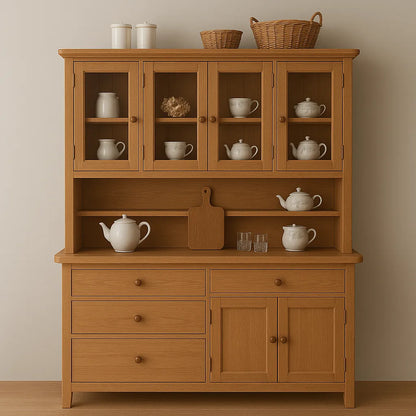 Hutch Kitchen Cabinet Timeless Storage Display Solution