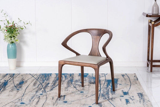 Mazonvintage-Danish Modern Butterfly Black Walnut Wood Armchair