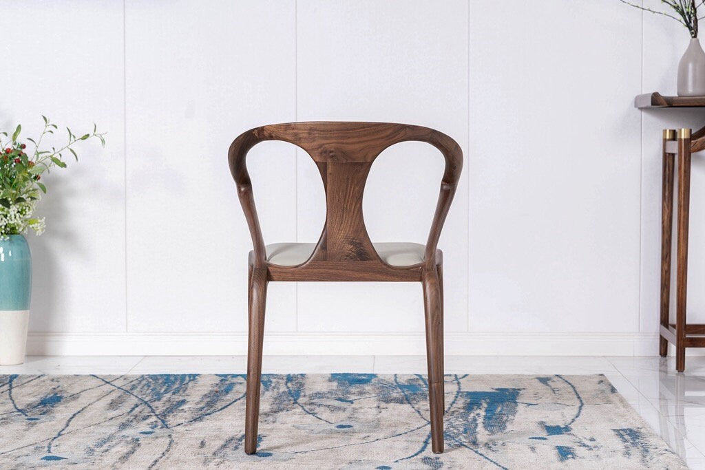 Mazonvintage-Danish Modern Butterfly Black Walnut Wood Armchair