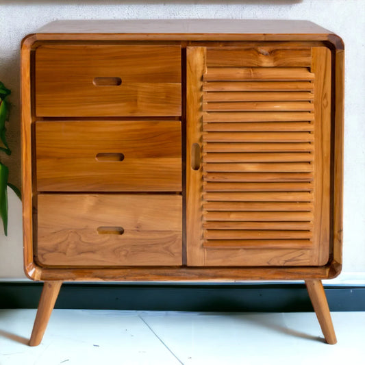 Jacoba Teak Wood Chest of Drawers