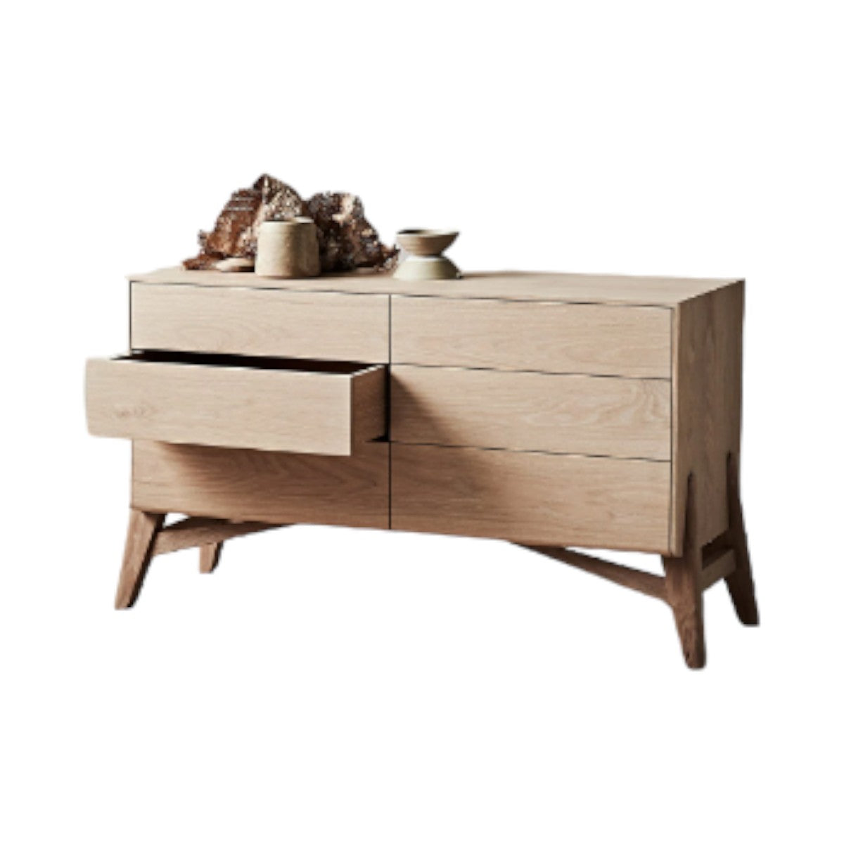 Jasna Oak Wood Chest of Drawers